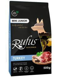 Rufus сухой корм для щенков Руфус Мини Юниор Индейка 0,5кг 