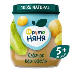 ФрутоНяня Пюре из Кабачков и Картофеля {с 5 мес} 110г.