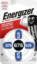 Батарейка Energizer Zinc Air 675 DP-4 {4 шт на блистере}