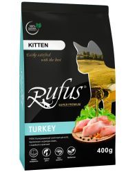 Rufus сухой корм для котят Руфус Индейка Креветка 0,4 кг