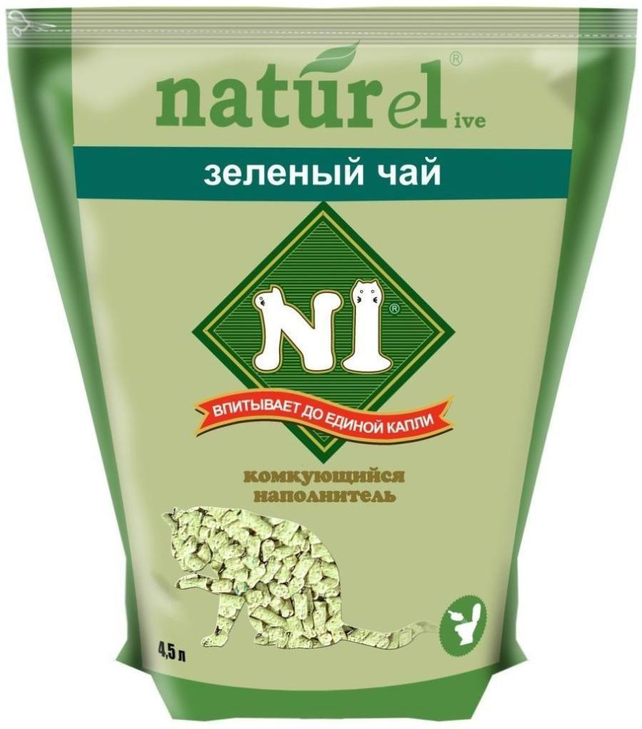 Наполнитель N1 NATUReL Зеленый чай Комкующийся 4,5 л - Юг-market