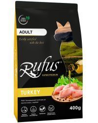 Rufus сухой корм для кошек Руфус Индор Индейка 0,4кг