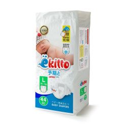 Ekitto Подгузники на липучках (L) 44 шт 12+ кг