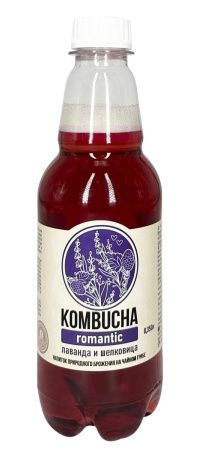 KOMBUCHA ROMANTIC Напиток на Чайном Грибе Лаванда и Шелковица 0,350л