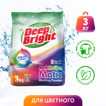 Deep Bright Стиральный порошок Color 3кг