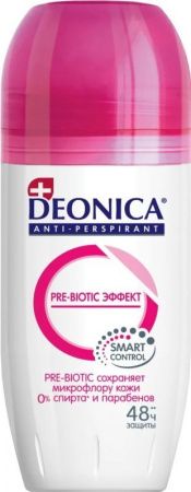 DEONICA Антиперспирант Pre-Biotic Эффект {Ролик} Шоубокс 50 мл