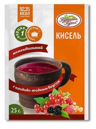 КУБАНСКАЯ КУХНЯ Кисель Плодово-Ягодный (50 1)(Шоу-бокс) 25г