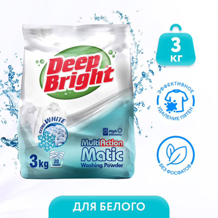 Deep Bright Стиральный порошок White 3кг