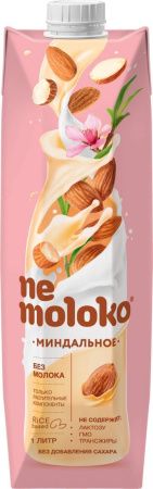 NEMOLOKO Напиток на Рисовой Основе Миндальный {обогащ. Витам и Минерал} 1л