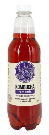 KOMBUCHA ROMANTIK+ Напиток на Чайном Грибе Лавандой и Шелковицей 0,555л