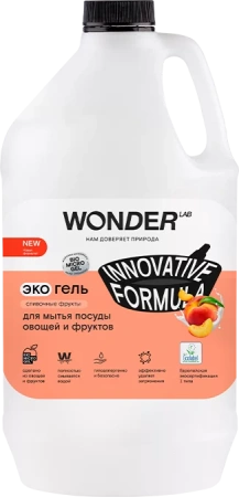 WonderLab Экогель для Посуды (сливочные фрукты) 3,78л