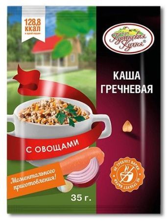 КУБАНСКАЯ КУХНЯ Каша Гречка Овощи (25 1)(Шоу-бокс) 35г