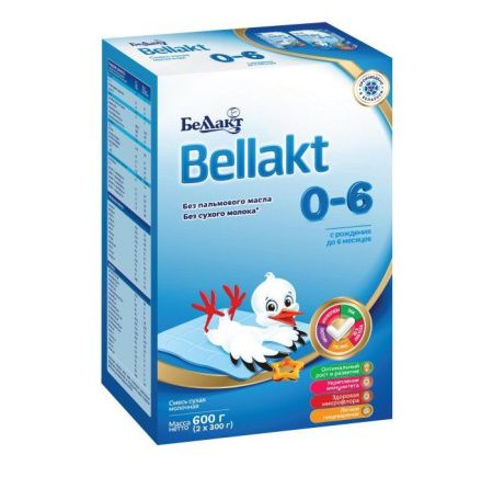 BELLAKT 0-6 (600г) Молочная Смесь {с рождения} с Пребиотиками и Нуклеотидами 600г