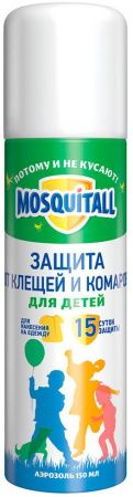 MOSQUITALL Аэрозоль Нежная Защита для Детей от Клещей {с 3 лет} 150мл