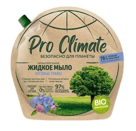 Pro Climate Жидкое мыло Луговые Травы {Дой-Пак} 0,7л