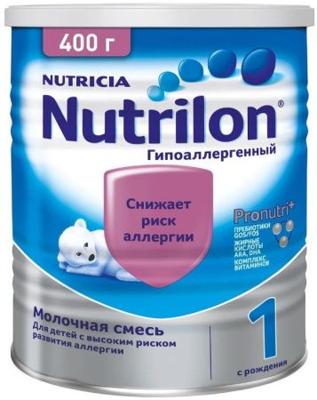 NUTRILON Гипоаллергенный 1 Смесь {с рождения} снижает риск развития Аллергии 400г.