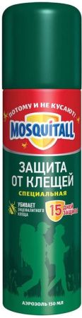 MOSQUITALL Аэрозоль Защита от Клещей 150мл