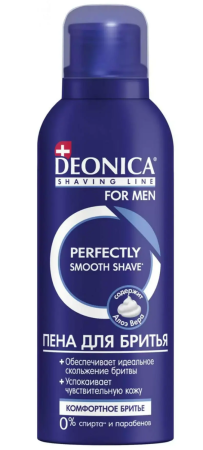 DEONICA FOR MEN Пена для Бритья Комфортное Бритье 95 мл