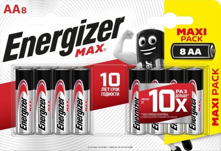 Energizer MAX AA BP8 RU {8 шт на блистере}